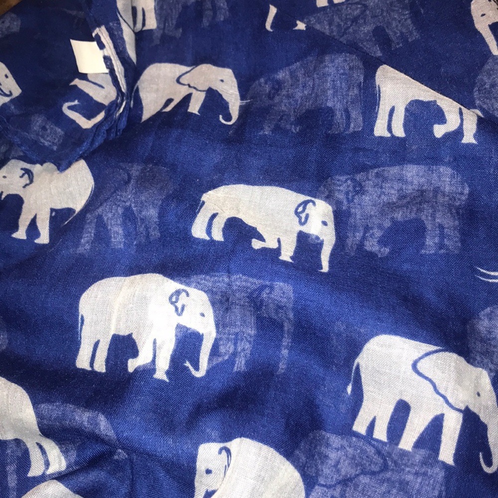 Elephant print scarf
